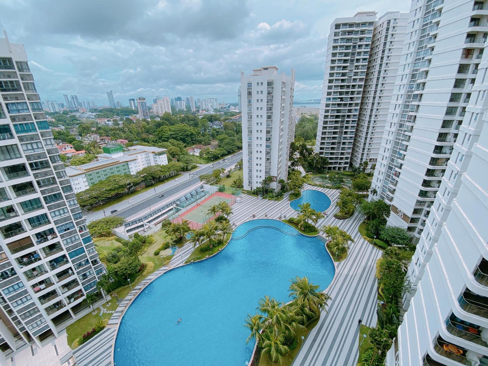 Seafront Country Garden Danga Bay By Lions Bay Apartman Johor Bahru Szoba fotó