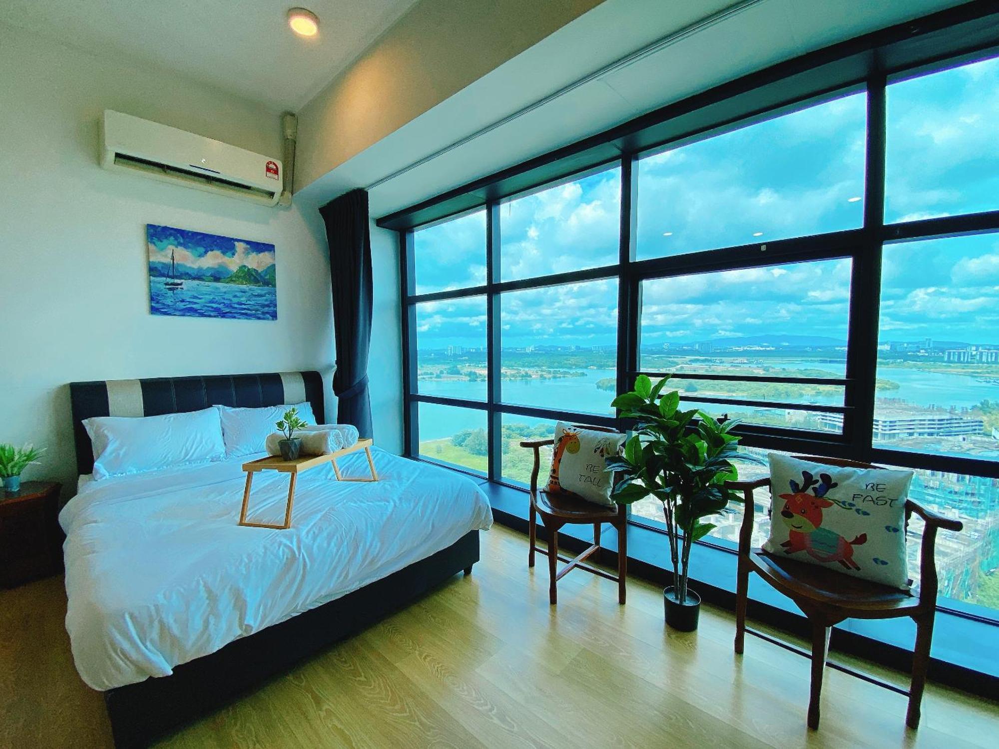 Seafront Country Garden Danga Bay By Lions Bay Apartman Johor Bahru Szoba fotó